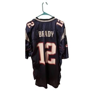 The GOAT NWOT Tom Brady #12 New England Patriots NFL Football Jersey Mens Large